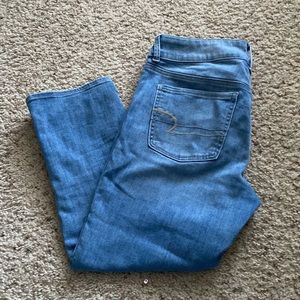 American Eagle artist crop skinny jeans